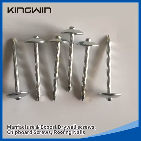 Assembled Screw Twist Shank Roofing Nail with Rubber Washer