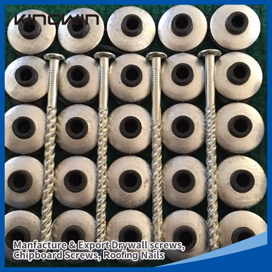 Assembled Screw Twist Shank Roofing Nail with Rubber Washer